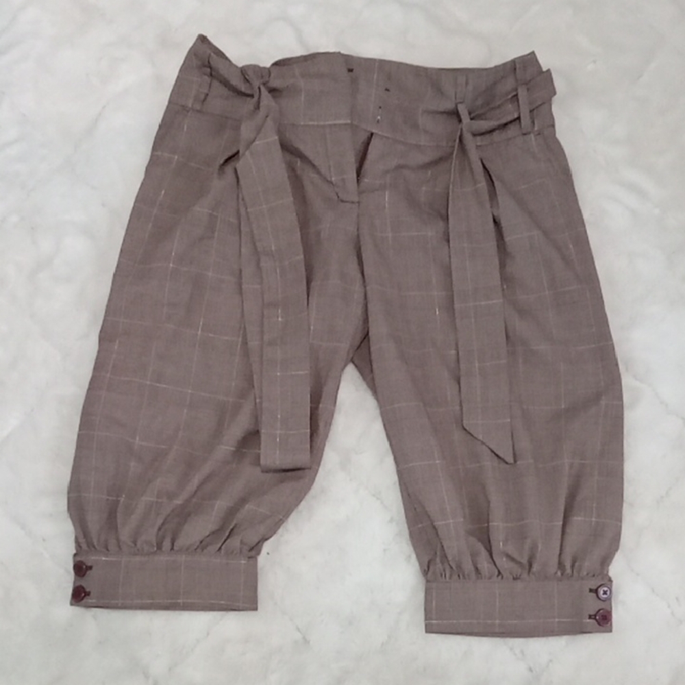Metro Brown Checkered Trousers